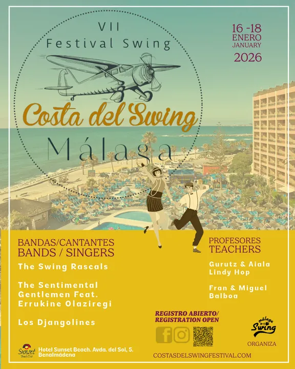 Event photo of VIII COSTA DEL SWING – MÁLAGA SWING FESTIVAL - Image 1